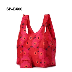 Foldable supermarket shopping bag