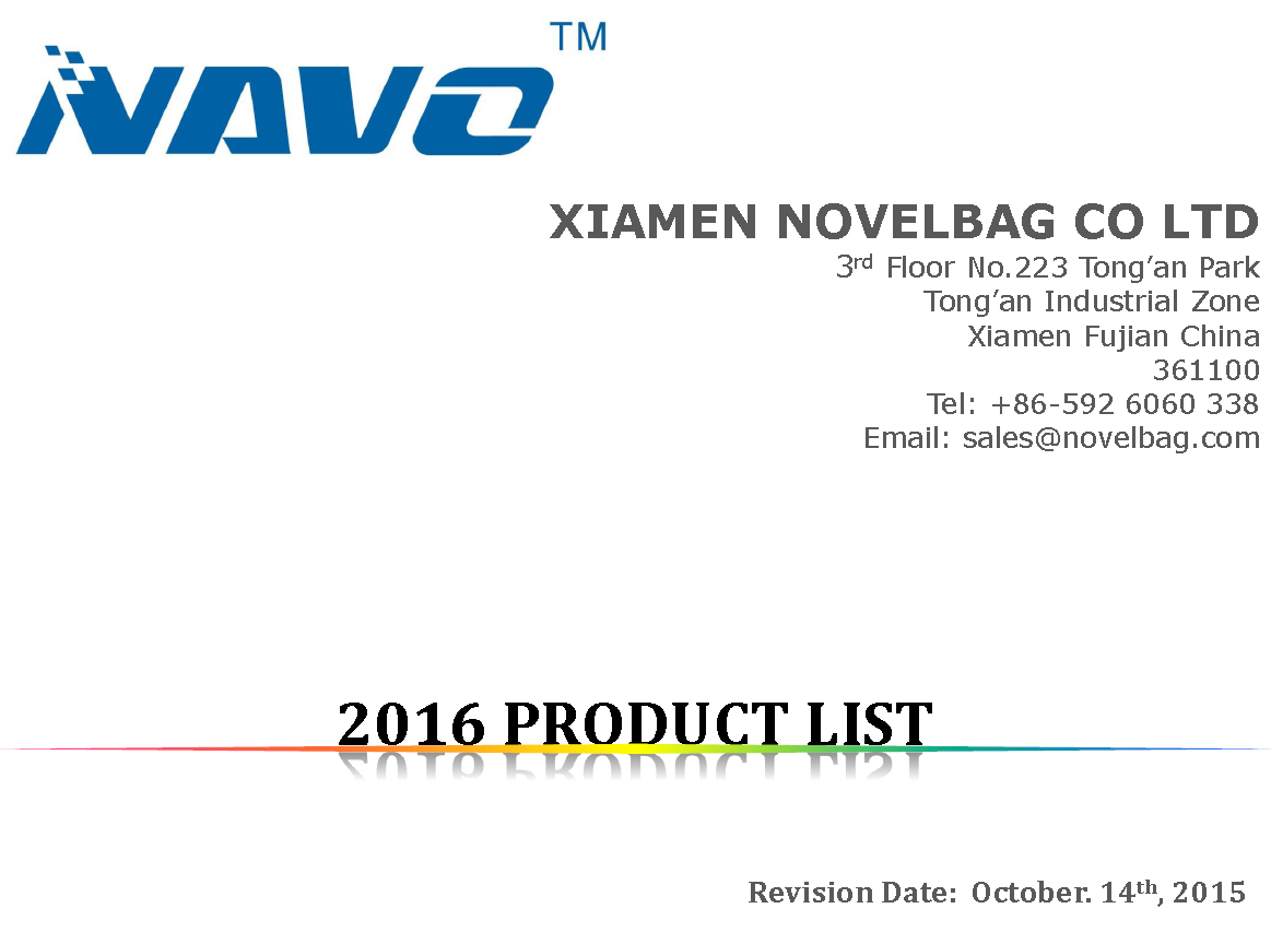 2016 PRODUCT LIST